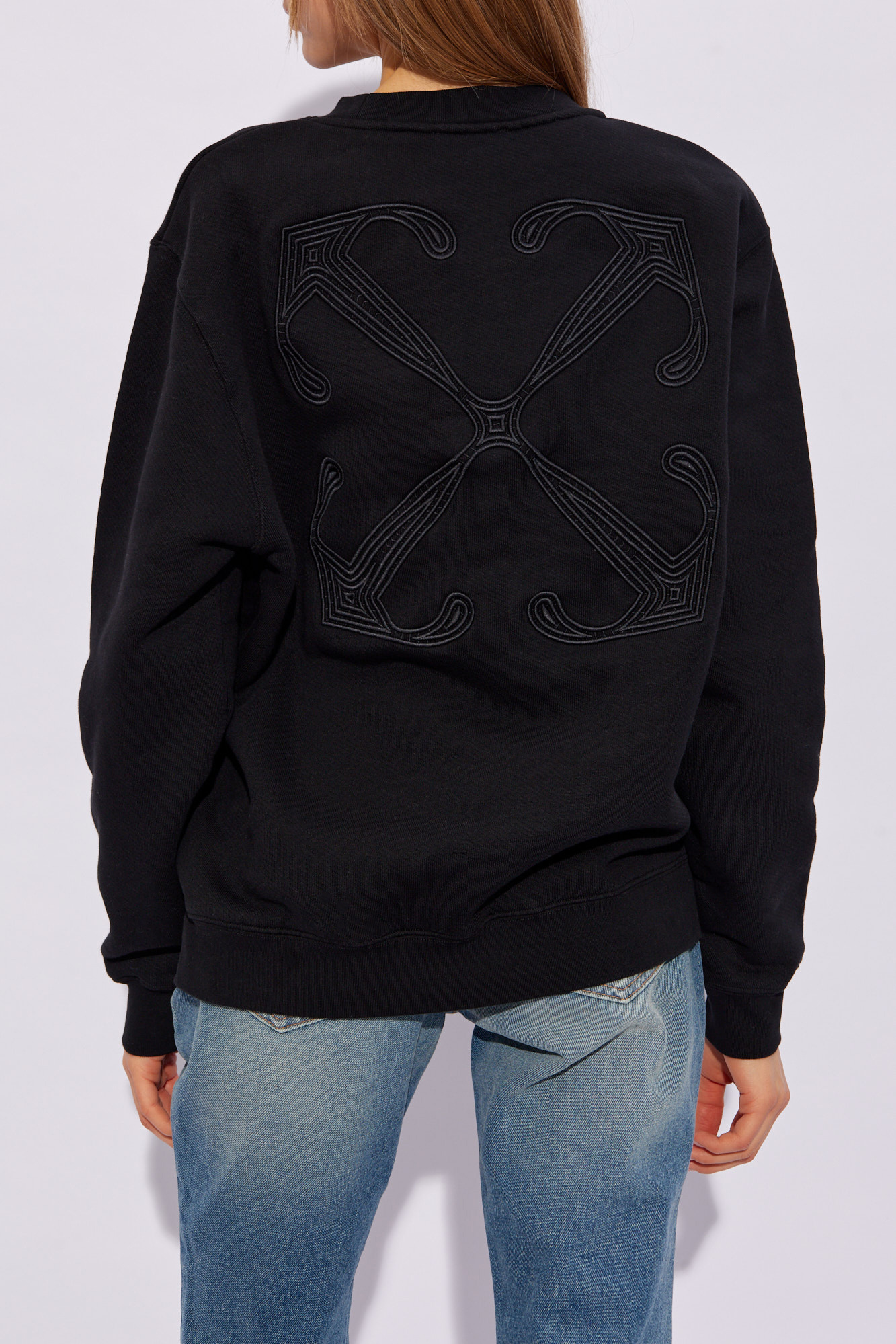 Off white deals swarovski sweatshirt